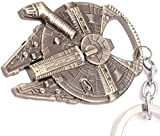 WOO LANDO Faucon Millennium de Han Solo - décapsuleur en Forme de Vaisseau Spatial avec Porte-clés, Look Acier Inoxydable 60x45mm, ...
