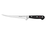 Wüsthof Classic 1040103818 Couteau à filet de poisson 17,8 cm Lame forgée avec précision en acier inoxydable à haute teneur ...