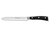 Wüsthof TR1040331614 Couteau à saucisson Classic Ikon 14 cm, lame dentelée, acier inoxydable, couteau forgé