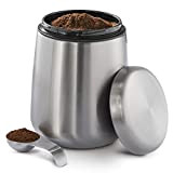 Xavax Boîte à café moulu ou en grains, pot hermétique pour conserver l'arôme, bocal de stockage et cuillère doseuse en ...