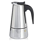 Xavax Cafetière espresso pour 5 tasses de café aromatique, cafetière électrique pour plaque à induction, à gaz, ou vitrocéramique, cafetière ...