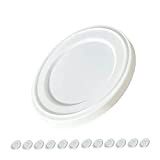 XILMARK Couvercles Yaourt La Fermière 67 (Compatible) Capsules de yaourt OUI 67 mm Bouchons de Yaourt Réutilisables Couvercle de Pot ...