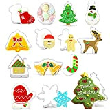 Xinlie Emporte Pieces Patisserie Moule en Biscuit de Biscuit de Type 3D de Noël créatif d'acier Inoxydable Moules Christmas Cookie ...