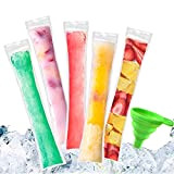 XSEXO 100 PCS Pop Sacs Pop Moule Sacs Popsicle Pochettes Popsicle Moule Sacs BPA Free Ice Pop Pouch avec Un ...