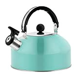 Yeeda Whistling Kettle Teapot, 2.5L Stainless Steel Tea Kettles Teapot, Camping Bottle, Lightweight Pot for Trips, Hiking, Home, Office, Restaurant
