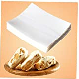 Yililay Emballage de Sucrerie, 500pcs Nougat Papier d'emballage Comestible Papier de Riz glutineux Bonbons de Papier de Bonbons Cuisson Wrapper ...