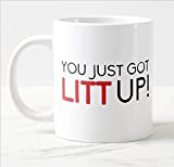"You Just Got Litt Up" Mug, White, 330ml