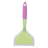 YUUGAA Spatule en Silicone de Cuisine, spatule de Cuisson en Silicone Bicolore Transparent à Large Bouche spatule à friture crêpes ...