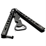 yywl Tire Bouchon 2pcs Stainless Steel Bottle Opener Butterfly Knife Style Trainer Tool Metal Beer Bar Fournitures