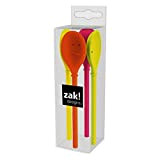Zak Designs Happy Spoon - Set de 4 Mini cuillères souriantes