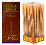 Zetla 800 - Cones Brown King Size - Cone Pre Roule (109 x 26 mm) - Joint Cones King Size ...