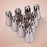 ZGHYBD Cake Decor Piping Tips Russian Piping Tips Set Stainless Steel Flower Cakes Cupcakes Decorating Tips Cookies Pastry DIY Making ...