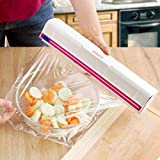 ZGHYBD Food Fruit Vegetable Plastic Cling Wrap Dispenser Preservative Film Cutter Fer， Reusable Film Cutting Foil & Wax Paper Cling ...