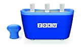Zoku – 3 Quick Pop Maker pour glaçons immédiats – Bleu