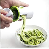 Zonfer 1pc Poche Spiralizer Légumes Slicer Veggie Cutter Spirale pour Le Concombre Carotte Courgette Outils De Cuisine Gadget