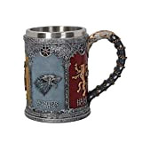 ZORILO Personnalisez Le Style gravé de la chope à bière en Corne Game of Thrones, Stark & ​​Tully & Targaryen ...