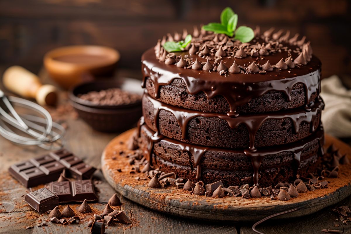 Gâteau au chocolat moelleux et fondant